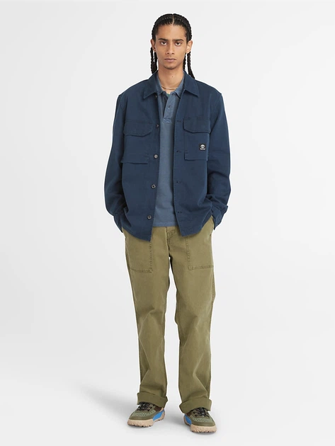 Поло довге чоловіче Timberland TB0A5UH34331 XL Синє (800070320411) - зображення 3