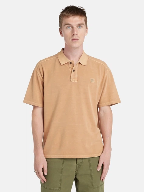 Koszulka polo męska Timberland TB0A5UH3P471 L Beżowa - obraz 1