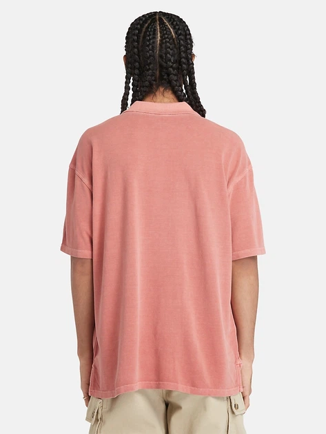 Поло довге чоловіче Timberland TB0A5UH3EG61 XL Світло-коралове (800070320416) - зображення 2