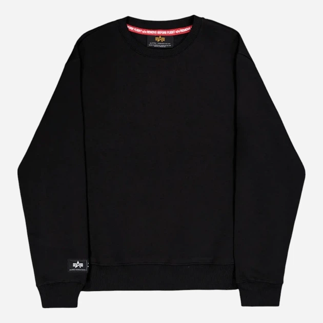 Світшот чоловічий Alpha Industries 258307-03 XL Чорний (800070348711) - зображення 4