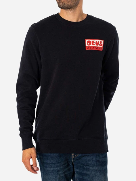 Bluza bez kaptura męska Deus Ex Machina DMF248620-BLK XL Czarna - obraz 3