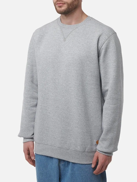 Bluza bez kaptura męska Carhartt K124-HGY M Szara - obraz 1