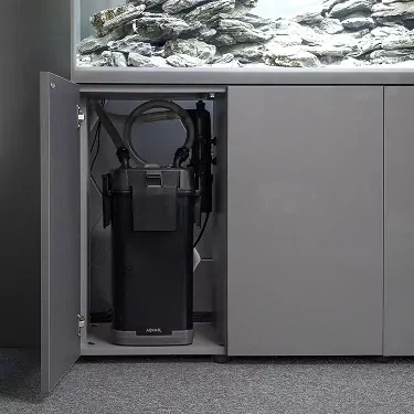 Szafka do akwarium AQUAEL 113631 Błyszcząca z drzwiami 150 x 40 x 72 cm czarna (5905546195171) - obraz 7