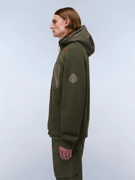 Kurtka przejściowa męska z kapturem Napapijri NP0A88SIG0A1 XL Zielona - obraz 4