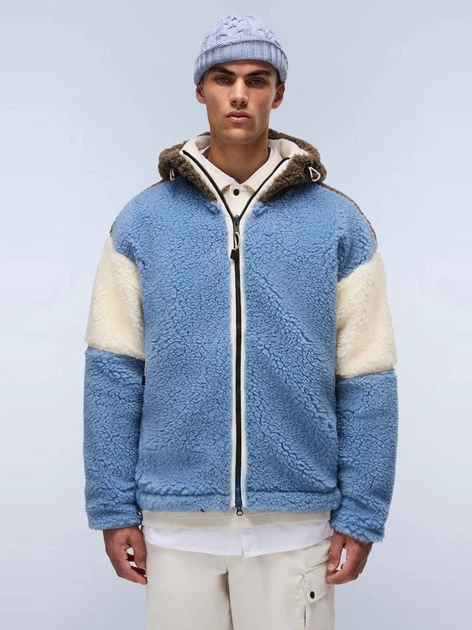 Kurtka przejściowa męska z kapturem Napapijri NP0A88YIMQS1 S Niebieska - obraz 1