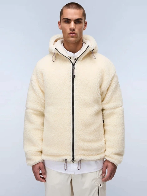 Kurtka przejściowa męska z kapturem Napapijri NP0A88YIN1J1 L Beżowa - obraz 1