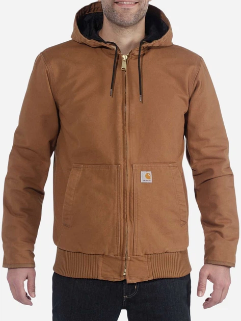 Kurtka przejściowa męska z kapturem Carhartt 104050-BRN XL Brązowa - obraz 1