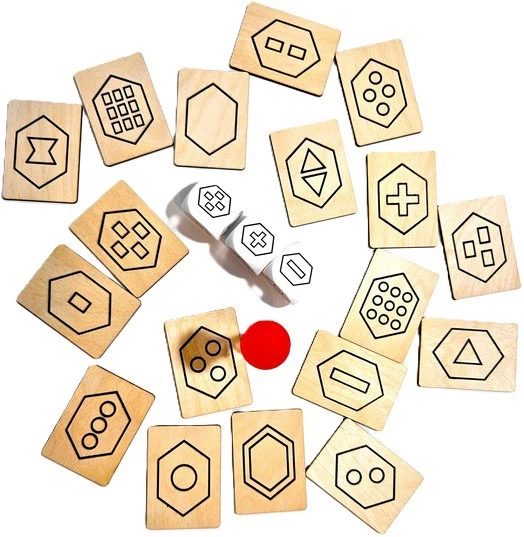 Gra planszowa Aleksander Srebrny Kostki z piktogramami (5906018028768) - obraz 3