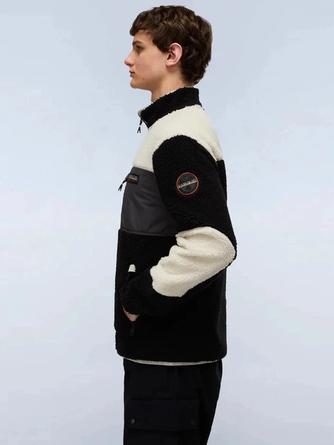 Kurtka przejściowa męska bez kaptura Napapijri NP0A4GNTMCB1 M Czarna - obraz 3