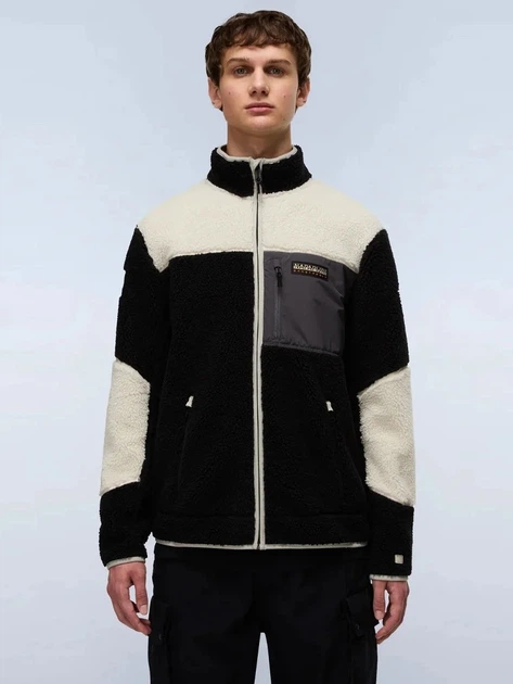 Kurtka przejściowa męska bez kaptura Napapijri NP0A4GNTMCB1 XL Czarna - obraz 1