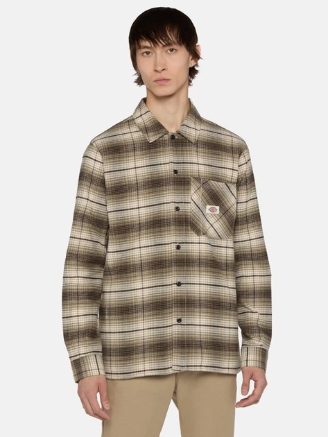 Koszula męska bawełniana Dickies DK0A86530IP1 L Brązowa - obraz 1