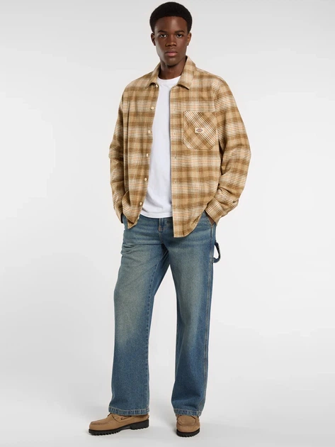 Сорочка бавовняна чоловіча Dickies DK0A8653L171 S Світло-коричнева (800070348075) - зображення 3