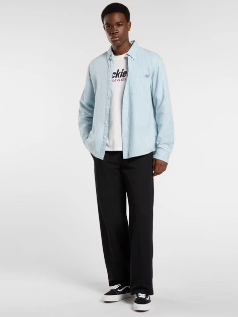 Сорочка бавовняна чоловіча Dickies DK0A87PYK661 XL Блакитна (800070348150) - зображення 3