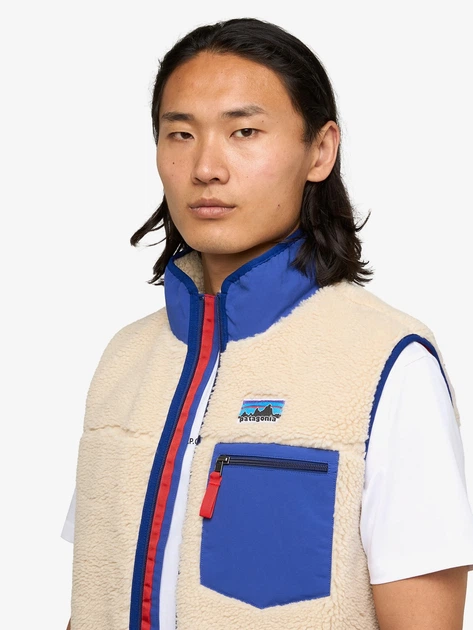 Bezrękawnik męski polarowy Patagonia 23049-DNAT S Beżowy - obraz 3
