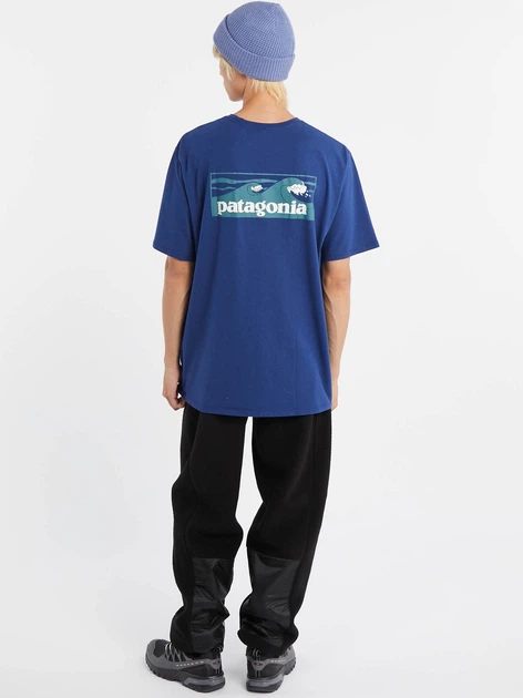 Футболка довга чоловіча Patagonia 37655-CLMB XL Синя (800070345385) - зображення 4