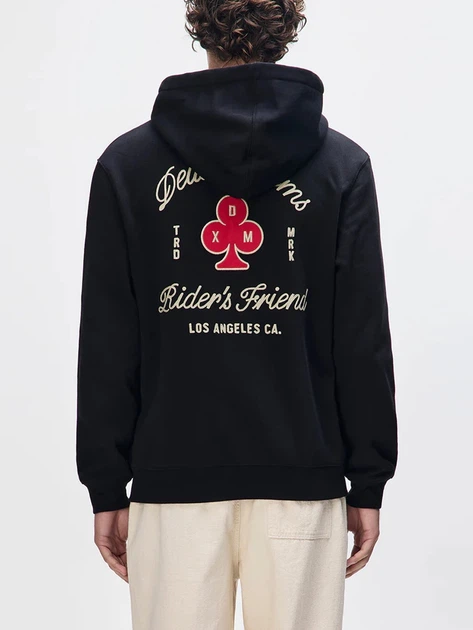 Bluza męska rozpinana streetwear z kapturem Deus Ex Machina DMF258293-BLK L Czarna - obraz 2