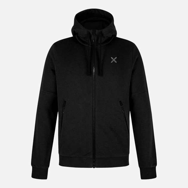 Bluza męska rozpinana streetwear z kapturem Montura MMAC32X-5024-90 XL Czarna - obraz 1