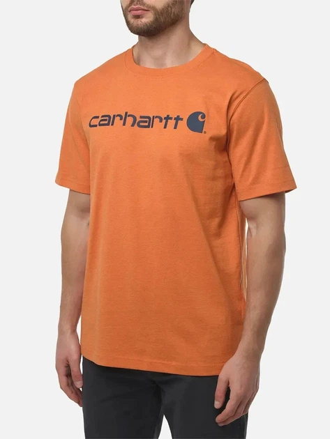 Koszulka męska bawełniana Carhartt 103361-Q66 XS Pomarańczowa - obraz 1