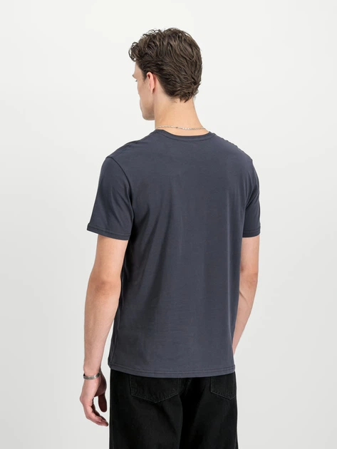Koszulka męska bawełniana Alpha Industries 188505-02 XL Granatowa - obraz 2