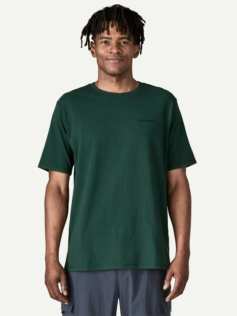 Футболка довга чоловіча Patagonia 38504-CASG S Зелена (800070345418) - зображення 1