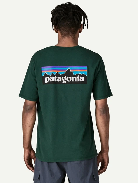Футболка довга чоловіча Patagonia 38504-CASG XL Зелена (800070345421) - зображення 2