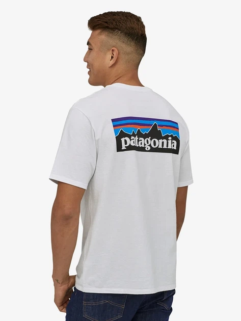 Футболка довга чоловіча Patagonia 38504-WHI XL Біла (800070265835) - зображення 2