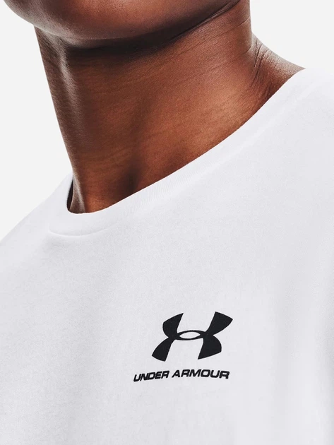 Koszulka męska basic Under Armour 77-1326799-0100 S Biała - obraz 3