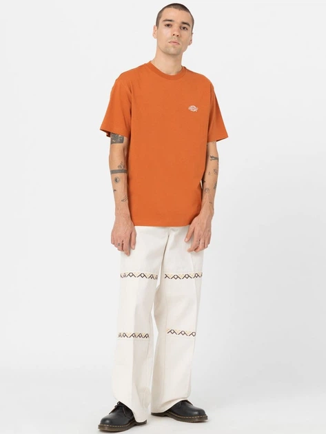 Koszulka męska basic Dickies DK0A4YAIC051 XL Pomarańczowa - obraz 3