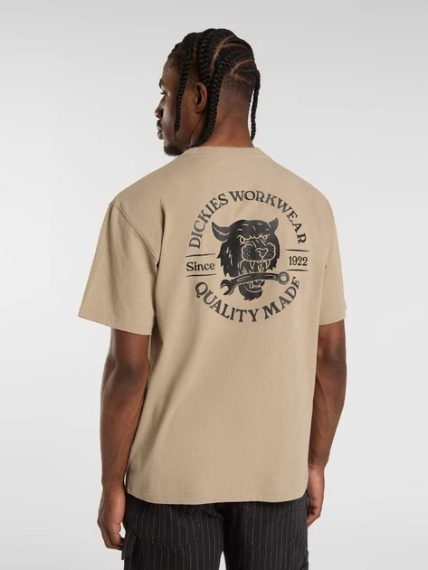 Koszulka męska bawełniana Dickies DK0A4ZAR0DS1 L Beżowa - obraz 2