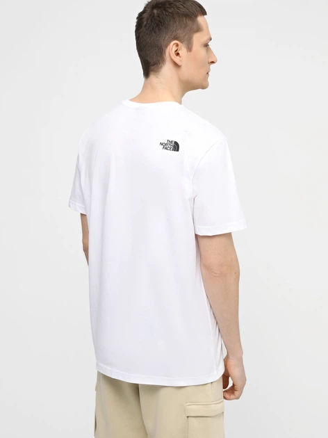 Футболка довга бавовняна чоловіча The North Face NF0A87NSFN41 M Біла (800070337255) - зображення 2