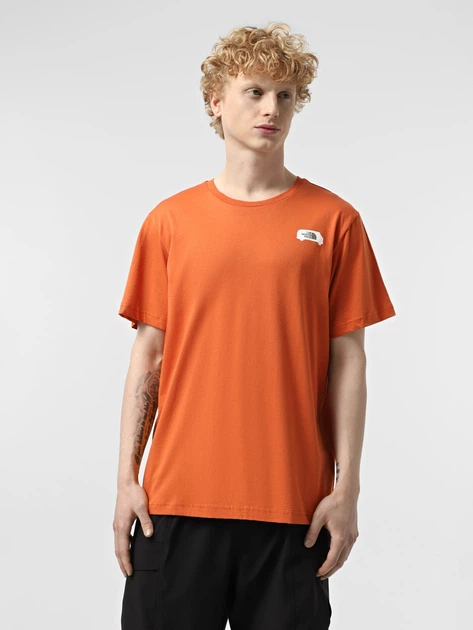 Koszulka męska bawełniana The North Face NF0A8C1Z6IG1 S Pomarańczowa - obraz 1