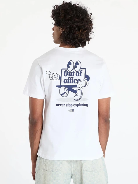 Футболка довга бавовняна чоловіча The North Face NF0A8C30FN41 S Біла (800070337310) - зображення 2