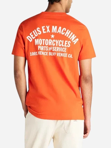 Футболка довга бавовняна чоловіча Deus Ex Machina T_DMW41808C-TTO L Помаранчева (800070340697) - зображення 2