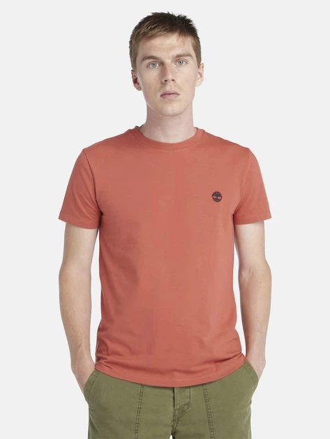 Футболка довга бавовняна чоловіча Timberland TB0A2BPREG61 XL Коралова (800070320317) - зображення 1