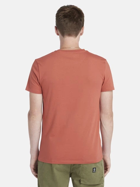 Футболка довга бавовняна чоловіча Timberland TB0A2BPREG61 XL Коралова (800070320317) - зображення 2