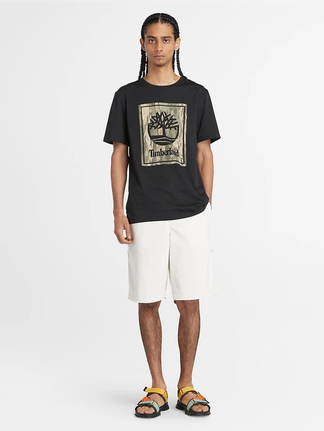Футболка довга бавовняна чоловіча Timberland TB0A5UBF0011 XL Чорна (800070320403) - зображення 3