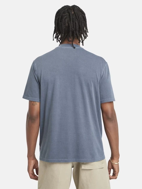 Koszulka męska bawełniana Timberland TB0A5VDH4331 L Niebieska - obraz 2