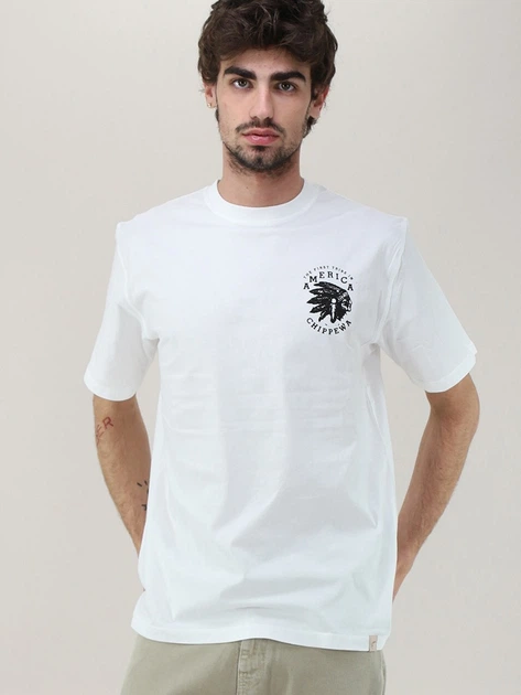 Футболка довга бавовняна чоловіча Tooco TOCOM-TSR-AM-OFF-WHITE M Біла (800070340809) - зображення 1