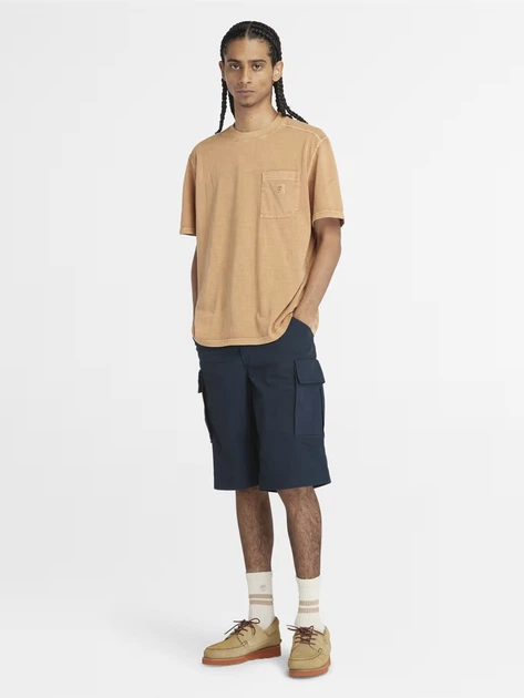 Футболка довга бавовняна чоловіча Timberland TB0A5VDHP471 XL Бежева (800070320433) - зображення 3