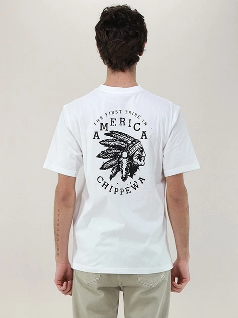 Футболка довга бавовняна чоловіча Tooco TOCOM-TSR-AM-OFF-WHITE L Біла (800070340810) - зображення 2