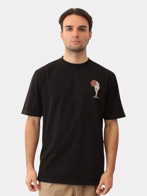 Koszulka męska bawełniana Tooco TOCOM-TSR-CA-BLACK-WHASED XL Czarna - obraz 1