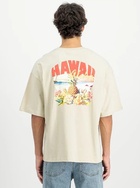 Koszulka męska bawełniana Alpha Industries X156525-300 M Mleczna - obraz 2