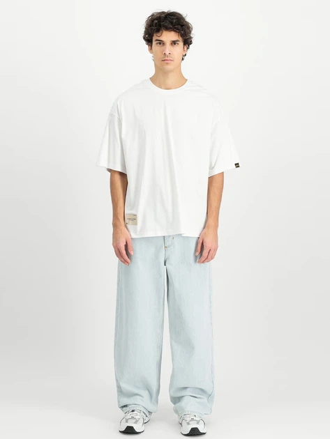 Koszulka męska bawełniana Alpha Industries X156550-09 XL Biała - obraz 3