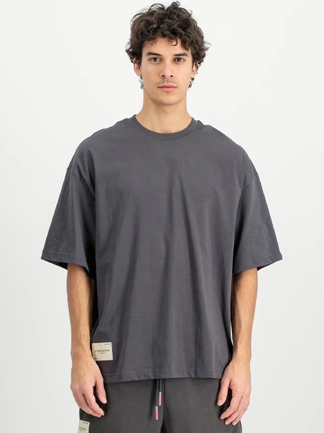 Koszulka męska bawełniana Alpha Industries X156550-684 XL Szara - obraz 1