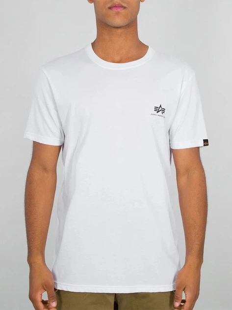 Koszulka męska bawełniana Alpha Industries X188505-09 S Biała - obraz 1