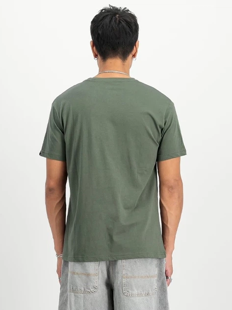 Koszulka męska bawełniana Alpha Industries X188505-142 L Zielona - obraz 2