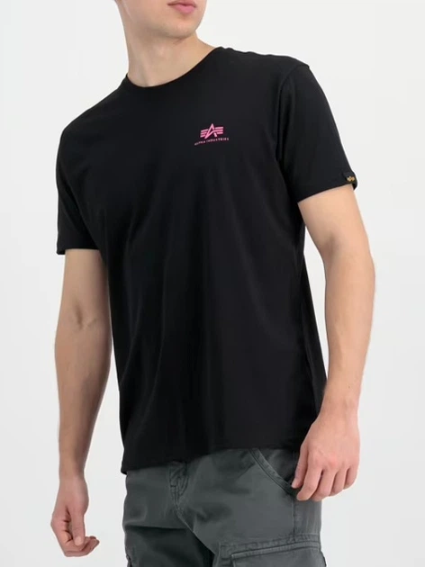 Koszulka męska bawełniana Alpha Industries X188505-693 2XL Czarna - obraz 1