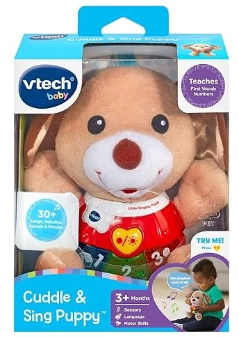 Zabawka interaktywna Vtech Baby Little Singing Puppy (edycja angielska)(3417765023033) - obraz 1