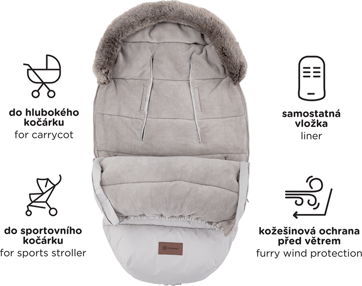 Śpiworek zimowy Petite&Mars Comfy 4 w 1 Forever Black (8596202002673) - obraz 15