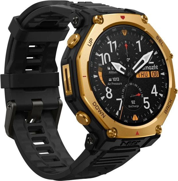 Смарт-часы Amazfit T-Rex 3 Pro Black Gold UA - Фото 3 Смарт-часы Amazfit T-Rex 3 Pro Black Gold UA - изображение 3